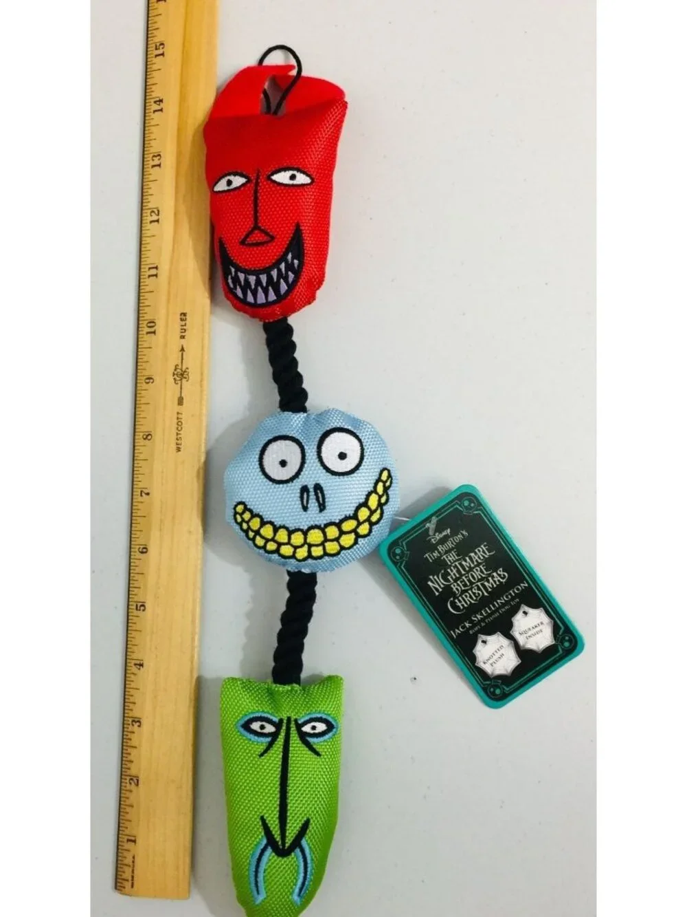 Disney Nightmare Before Christmas Lock Shock Barrel Dog Toy